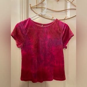 Free People Pink Tie Dye Top